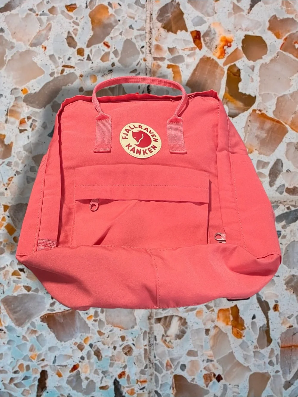 Fjallraven Kanken Classic Backpack in Peach Pink